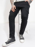 Purple By Highlander Men Black Slim Fit Stretchable Jeans - Black - Image 1