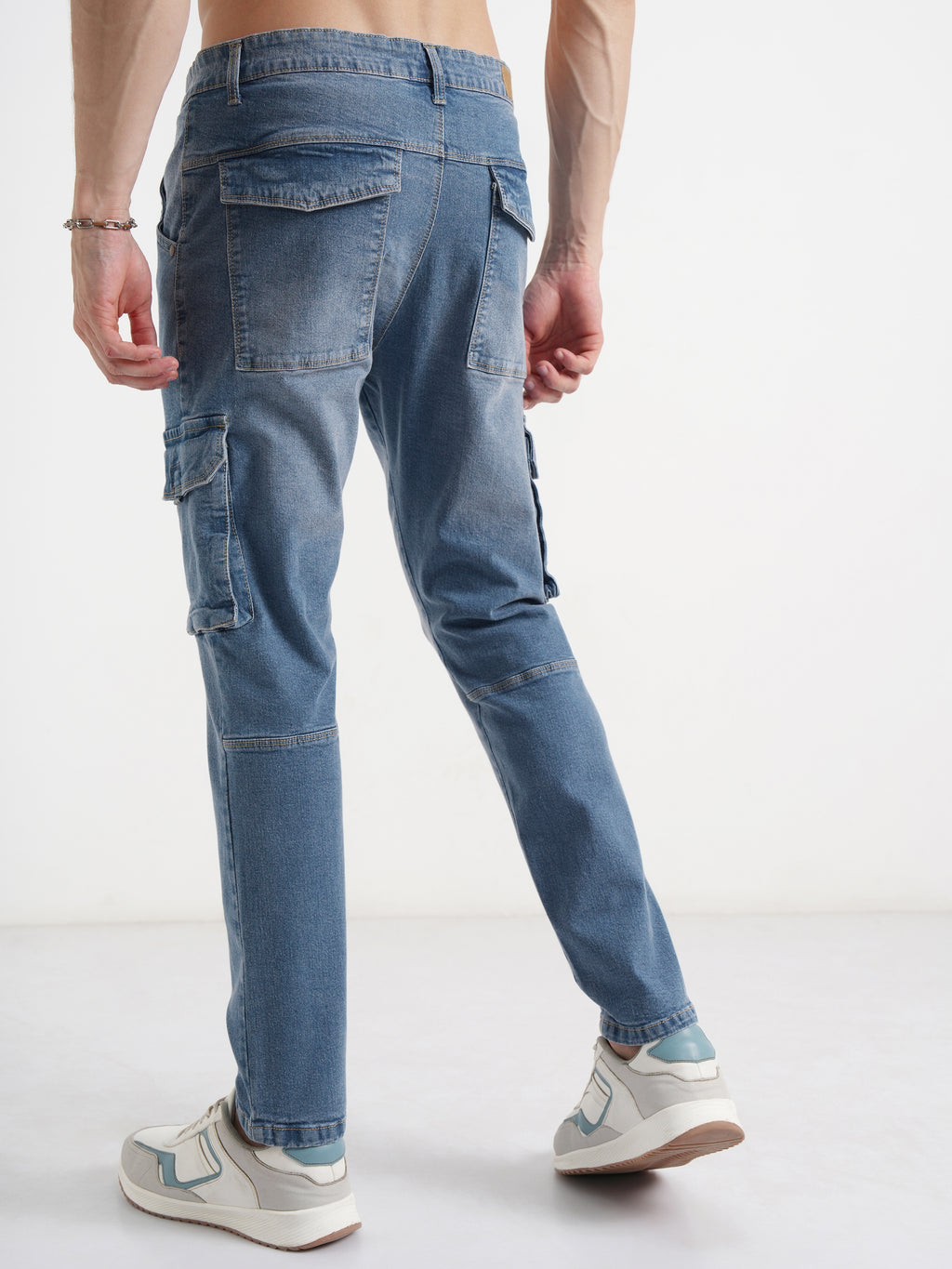 Purple By Highlander Men Blue Slim Fit Stretchable Jeans - Blue - Image 3