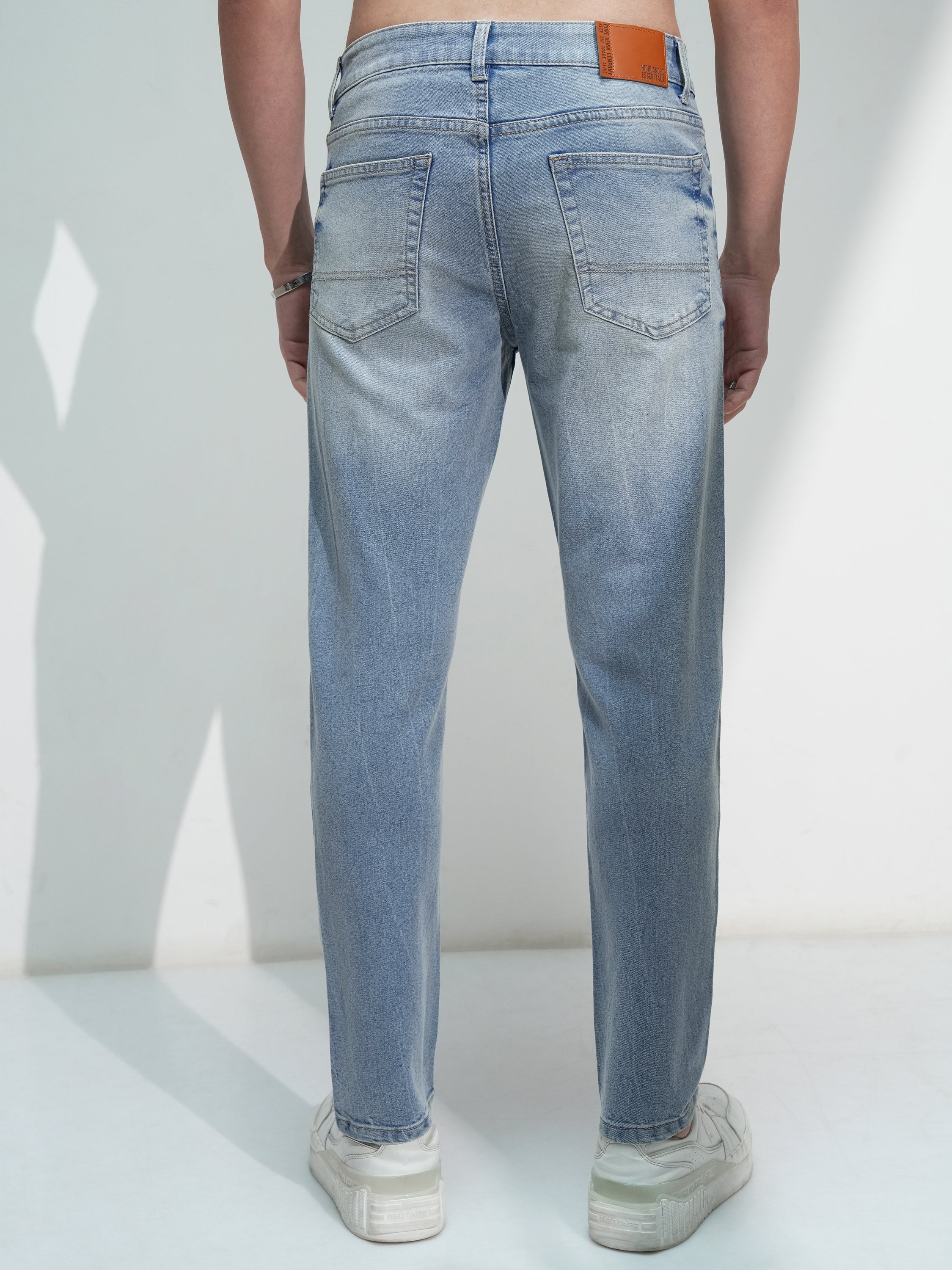 Purple By Highlander Men Blue Slim Fit Stretchable Jeans - Blue - Image 3