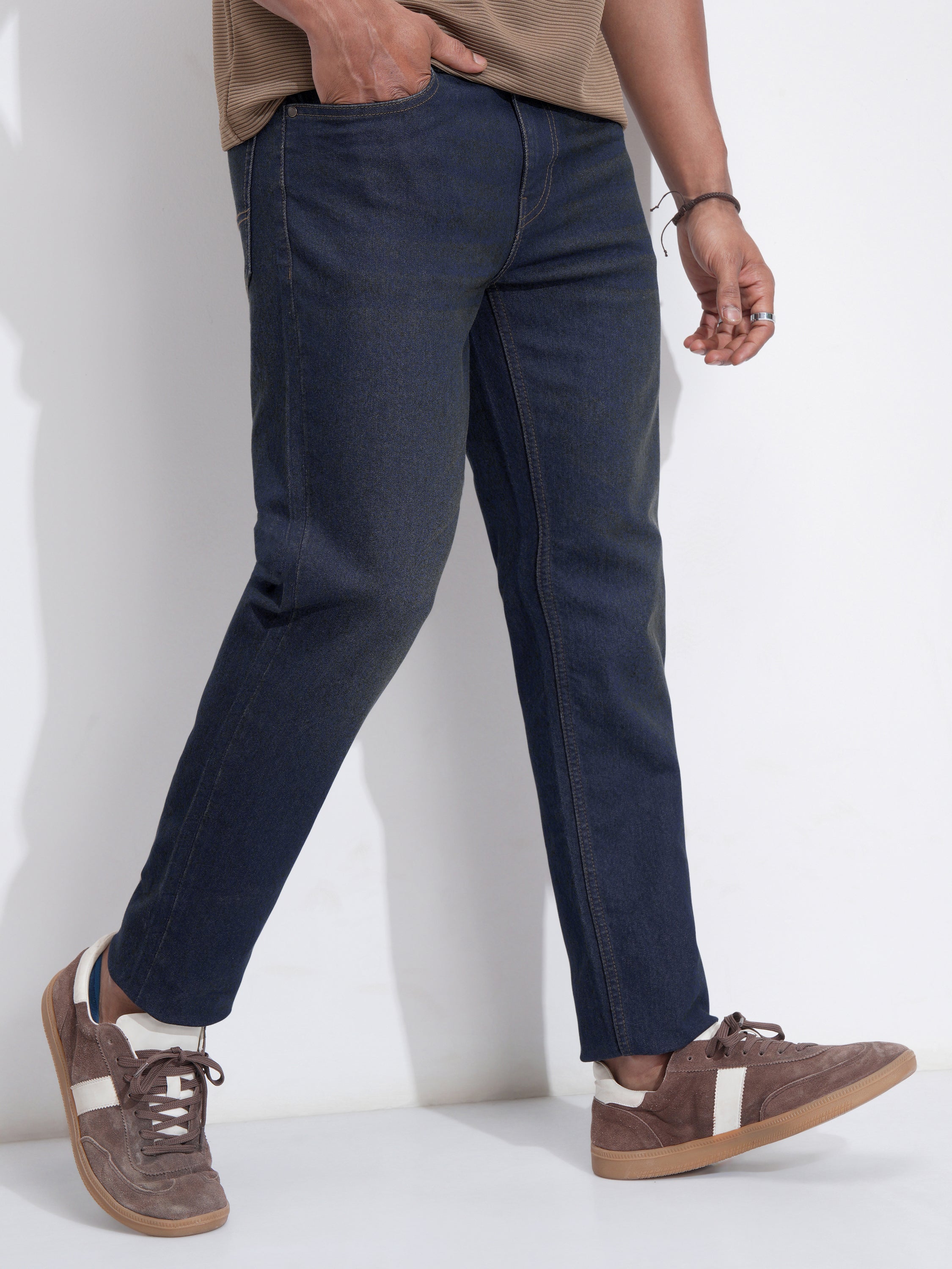 Purple By Highlander Men Blue Slim Fit Stretchable Jeans - Blue - Image 1