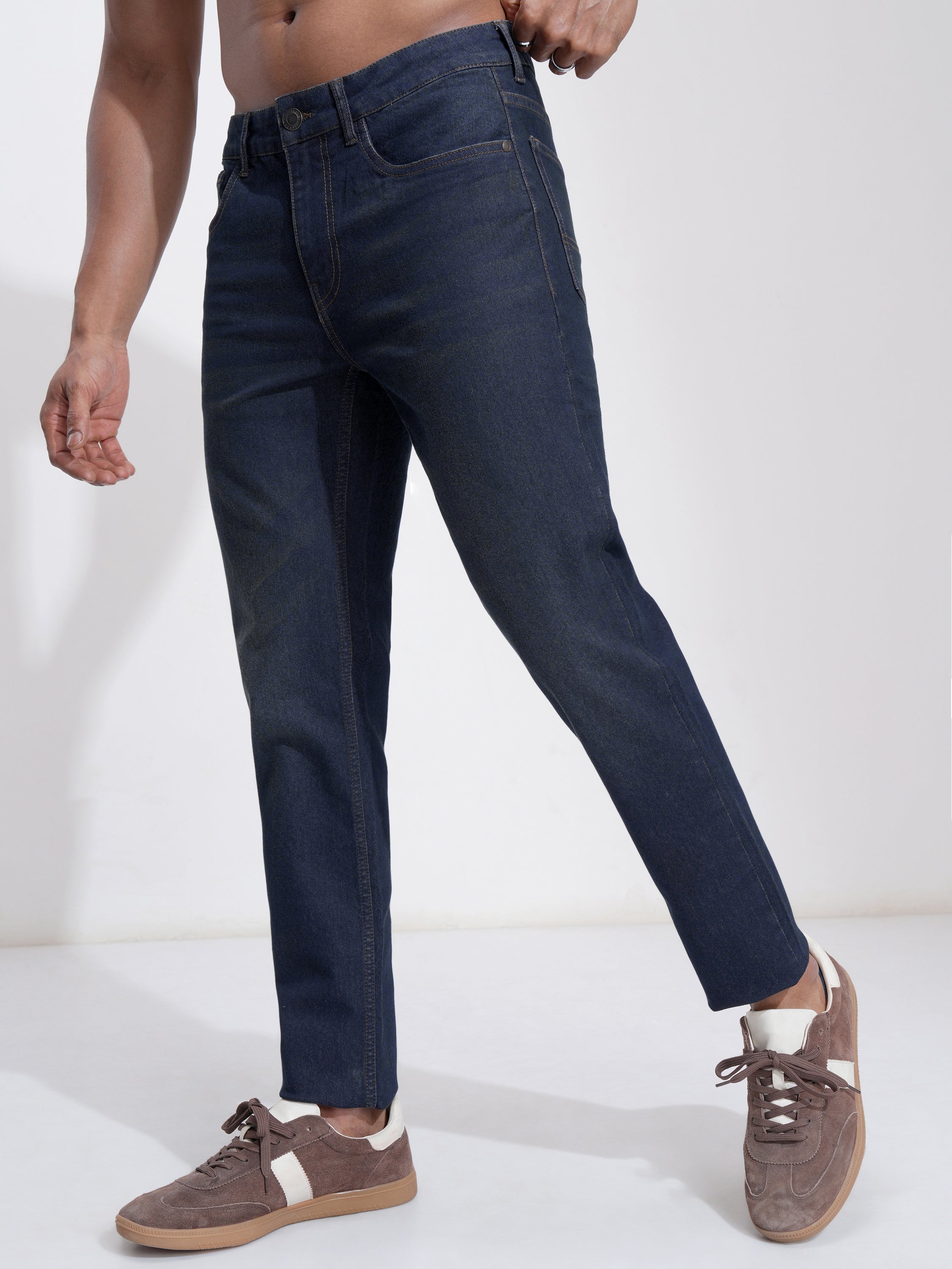 Purple By Highlander Men Blue Slim Fit Stretchable Jeans - Blue - Image 4