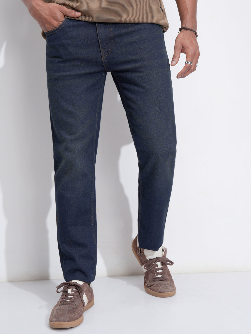 Purple By Highlander Men Blue Slim Fit Stretchable Jeans - Blue - Image 6