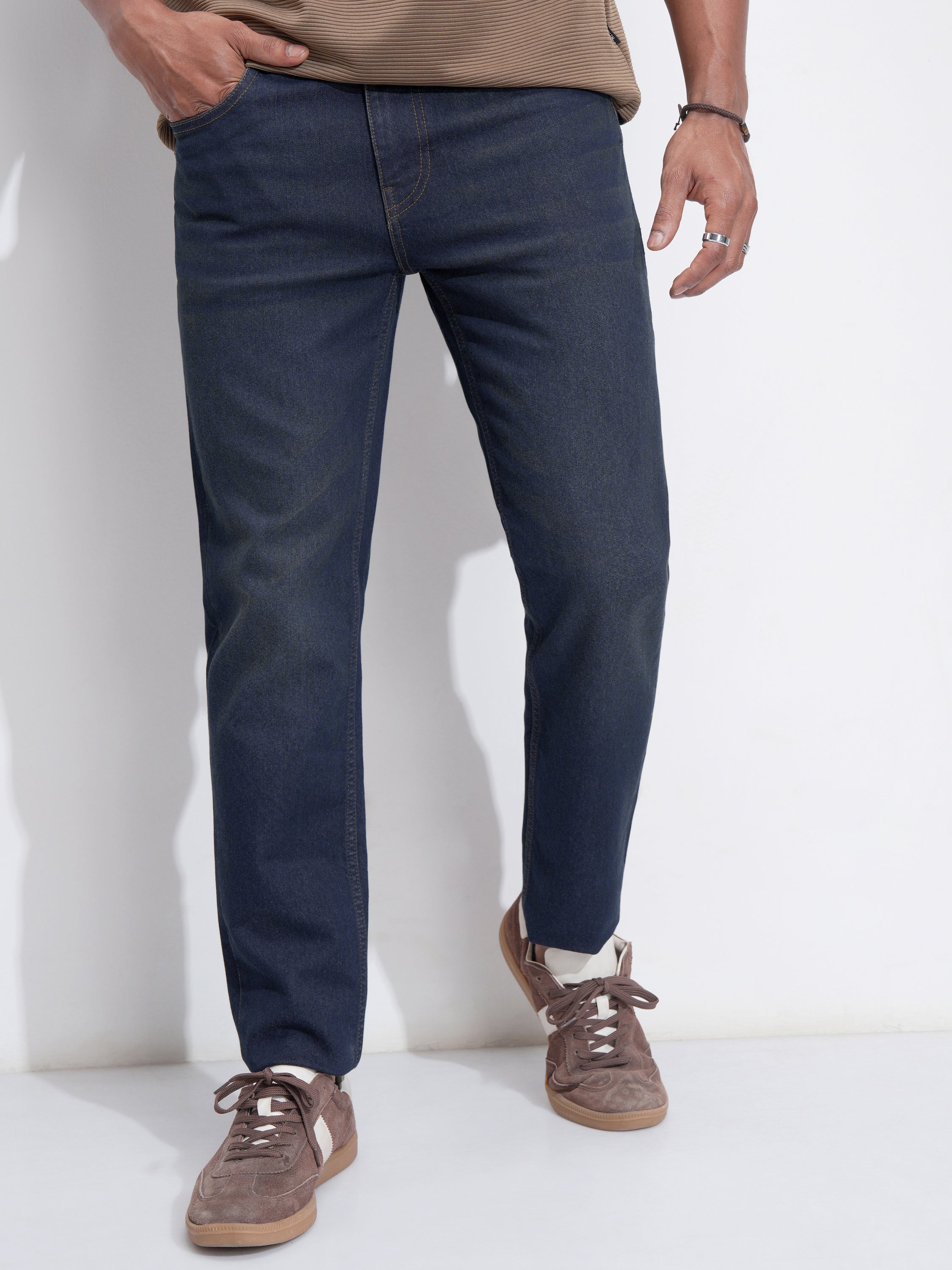Purple By Highlander Men Blue Slim Fit Stretchable Jeans - Blue - Image 6
