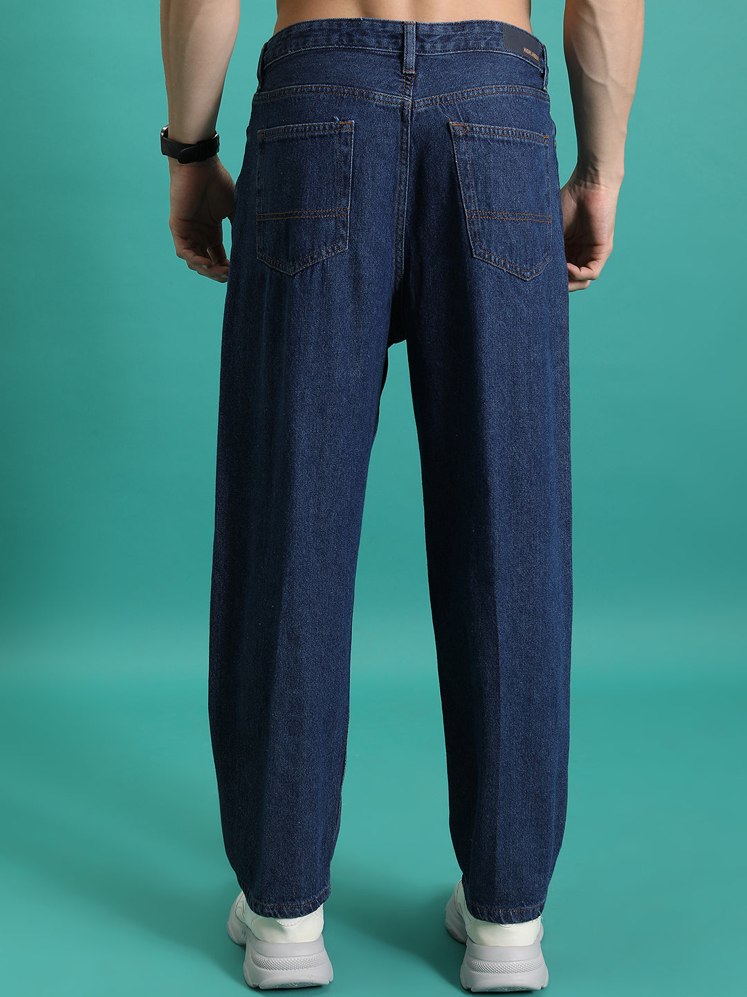 Purple By Highlander Men Blue Loose Fit   Jeans - Blue - Image 3