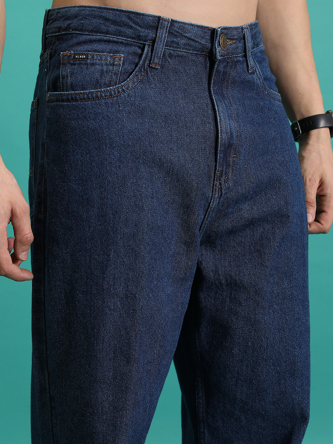 Purple By Highlander Men Blue Loose Fit   Jeans - Blue - Image 5