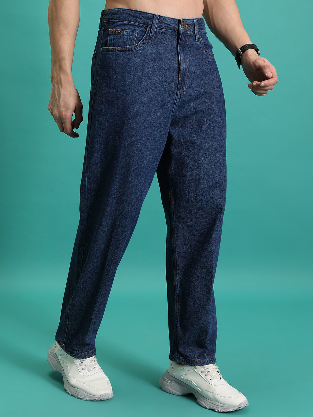 Purple By Highlander Men Blue Loose Fit   Jeans - Blue - Image 6