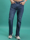 Purple By Highlander Men Blue Bootcut  Stretchable Jeans - Blue - Image 1