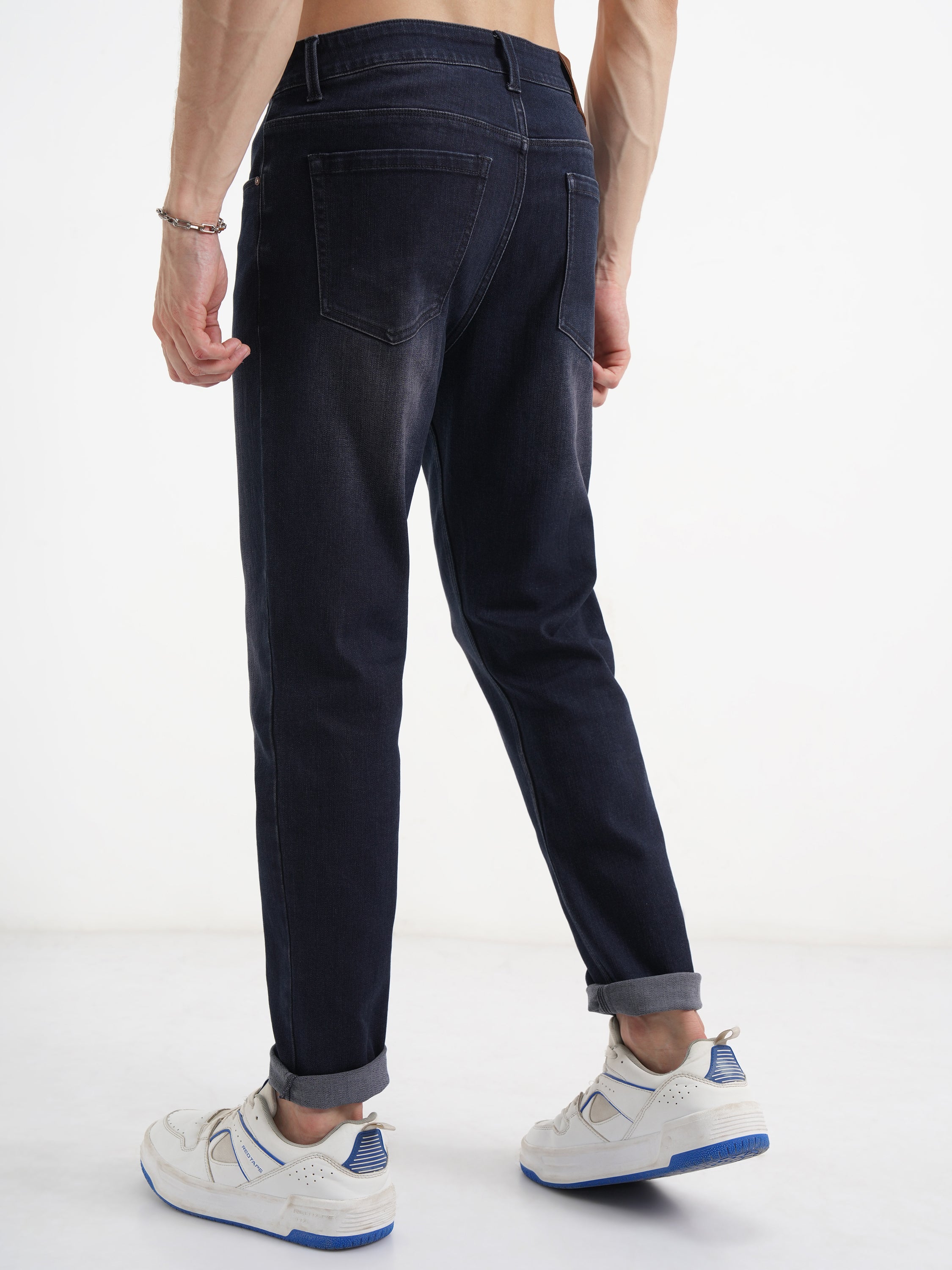 Purple By Highlander Men Blue Slim Fit Stretchable Jeans - Blue - Image 3