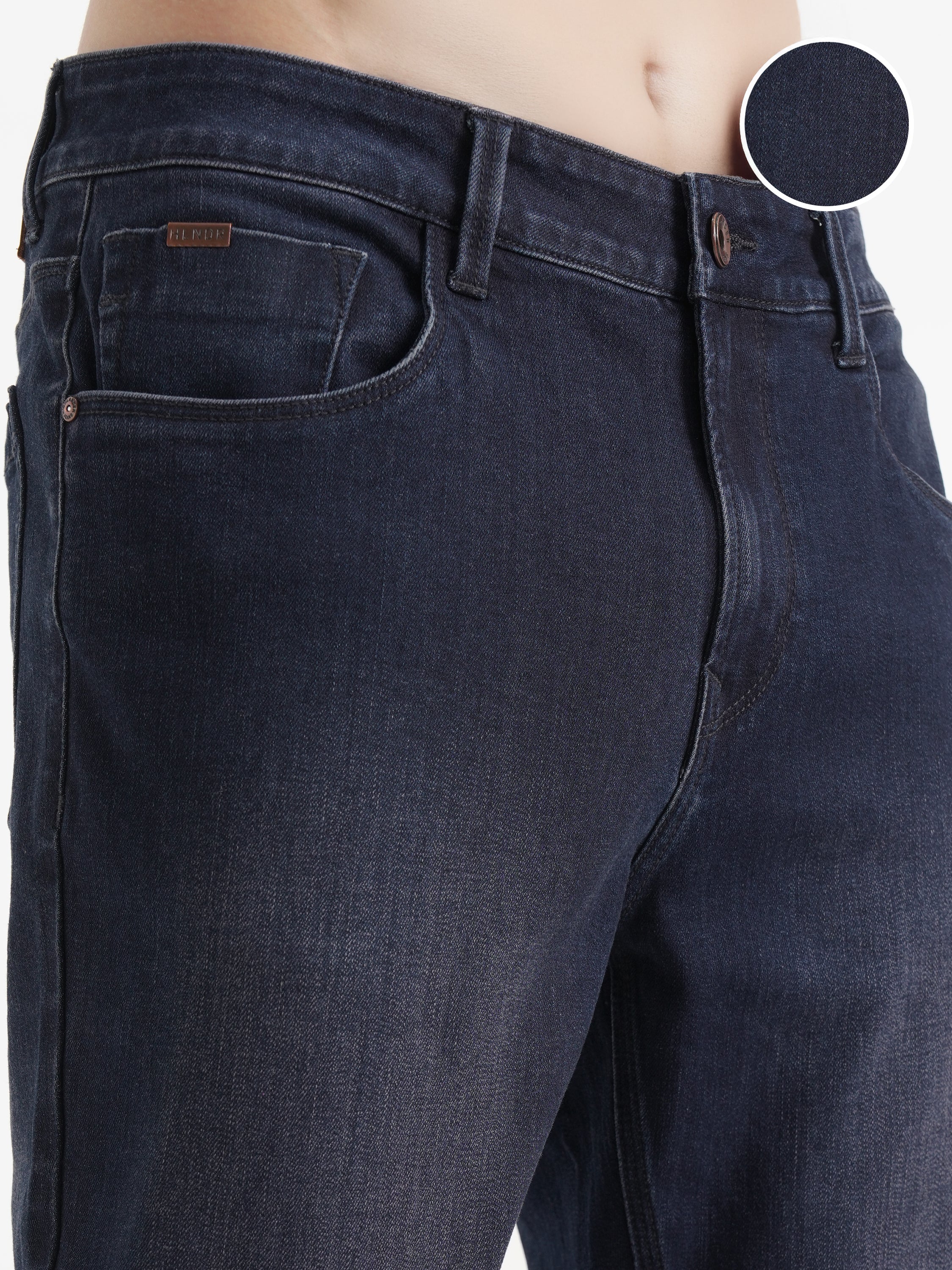 Purple By Highlander Men Blue Slim Fit Stretchable Jeans - Blue - Image 5