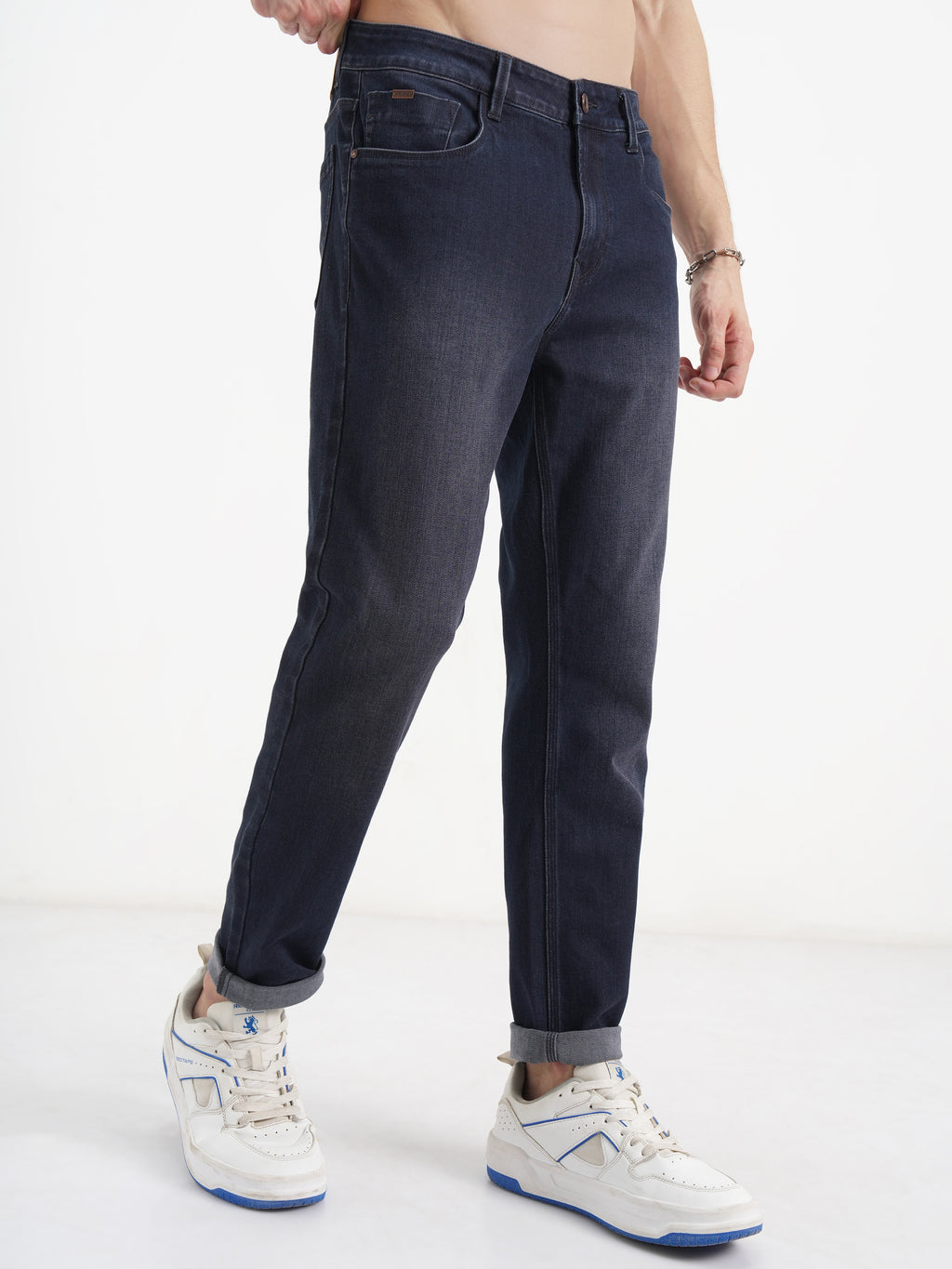 Purple By Highlander Men Blue Slim Fit Stretchable Jeans - Blue - Image 6