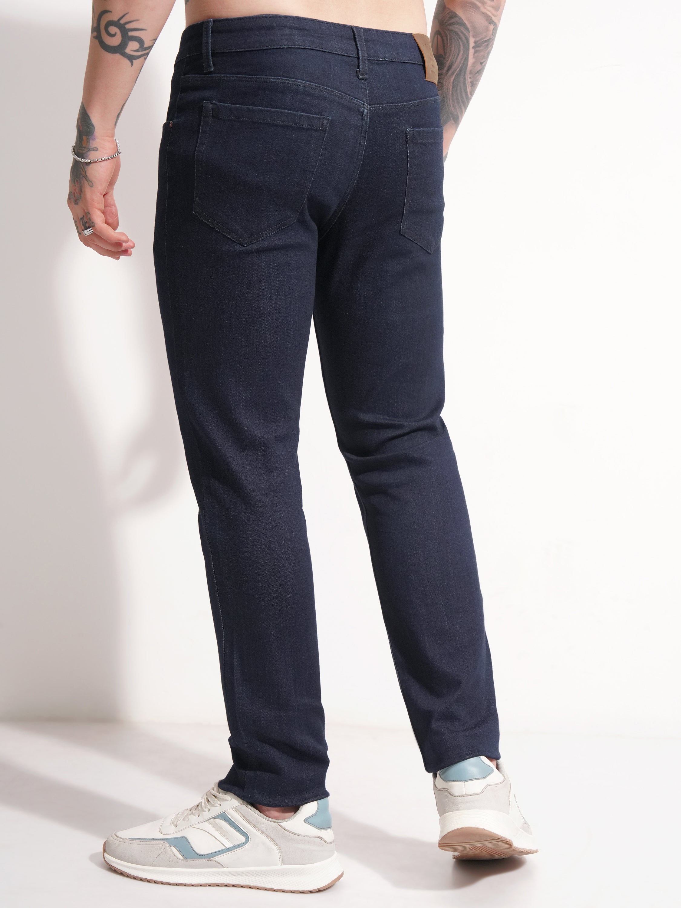 Purple By Highlander Men Blue Slim Fit Stretchable Jeans - Blue - Image 3