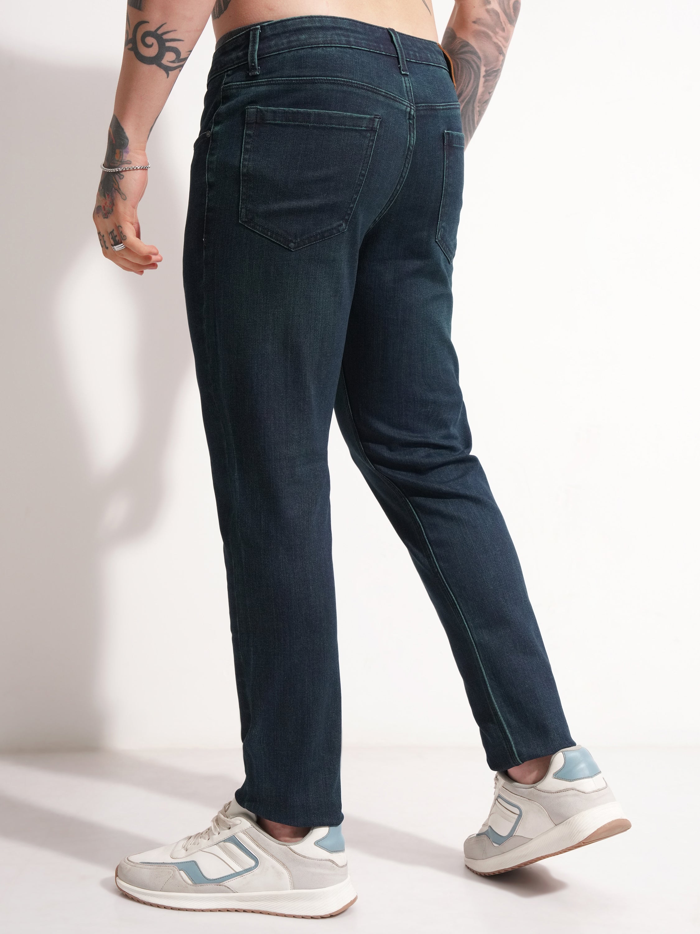 Purple By Highlander Men Blue Slim Fit Stretchable Jeans - Blue - Image 3