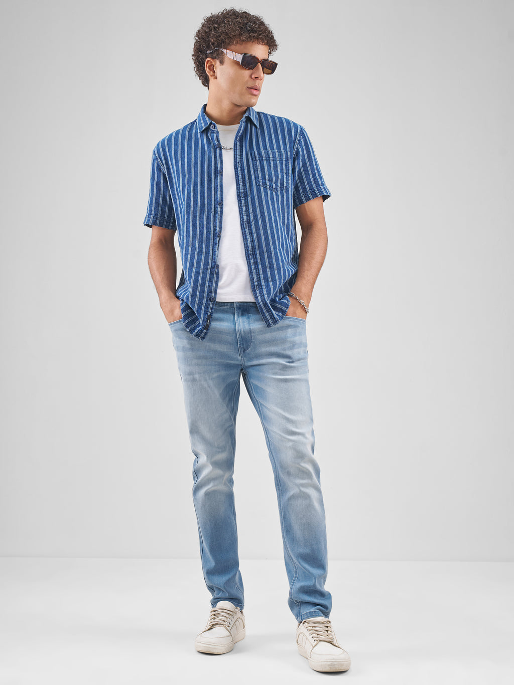Purple By Highlander Men Blue Slim Fit Jeans - Blue - Image 2