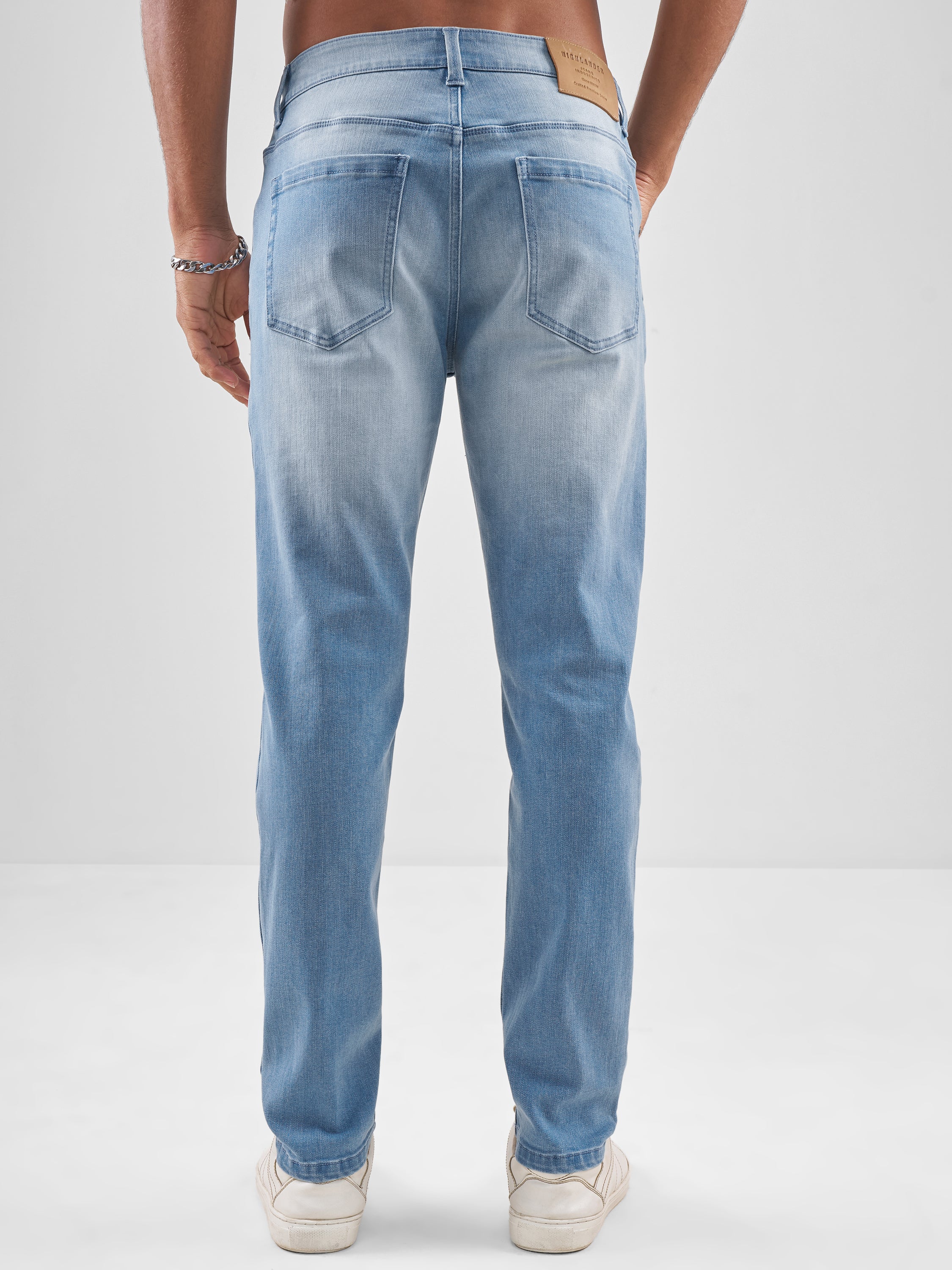 Purple By Highlander Men Blue Slim Fit Jeans - Blue - Image 3