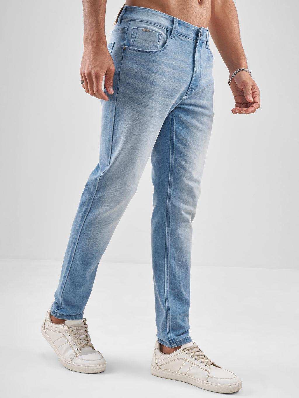 Purple By Highlander Men Blue Slim Fit Jeans - Blue - Image 6
