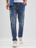Purple By Highlander Men Blue Slim Fit Jeans - Blue - Image 1