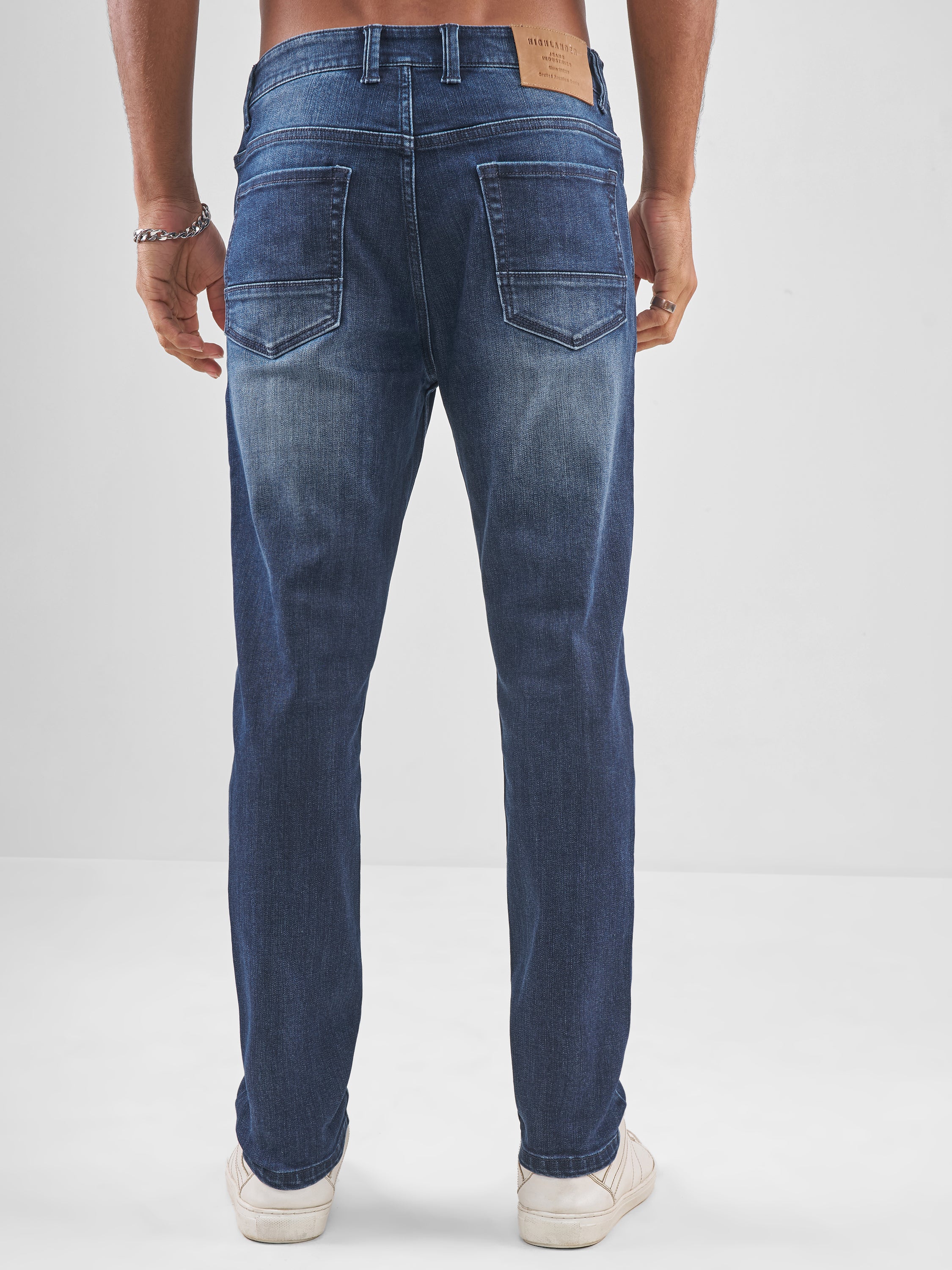 Purple By Highlander Men Blue Slim Fit Jeans - Blue - Image 3