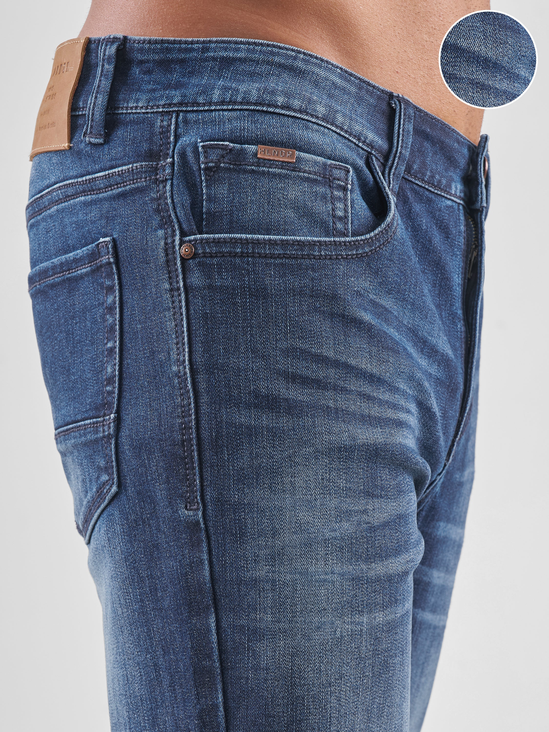 Purple By Highlander Men Blue Slim Fit Jeans - Blue - Image 5