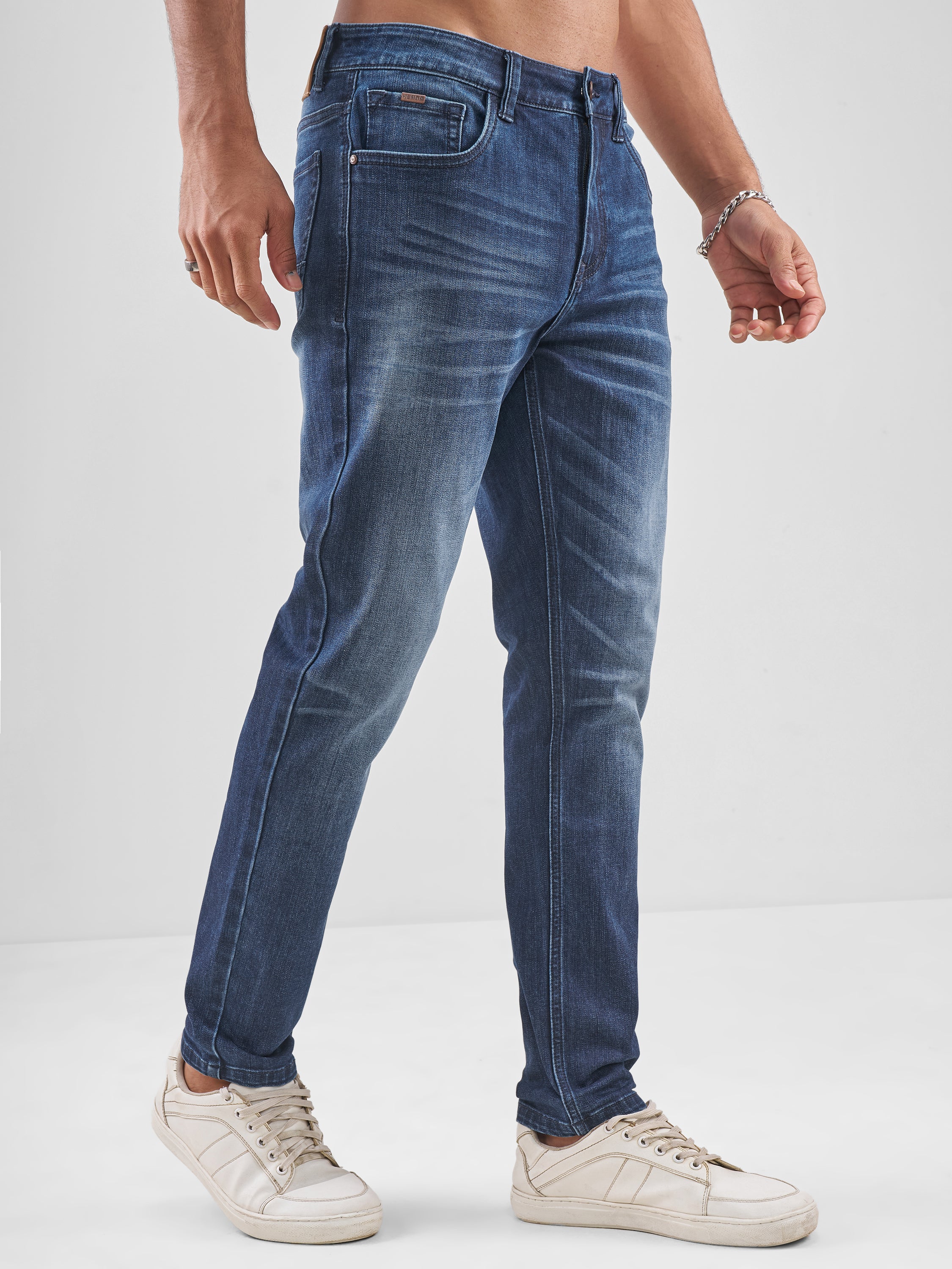 Purple By Highlander Men Blue Slim Fit Jeans - Blue - Image 6