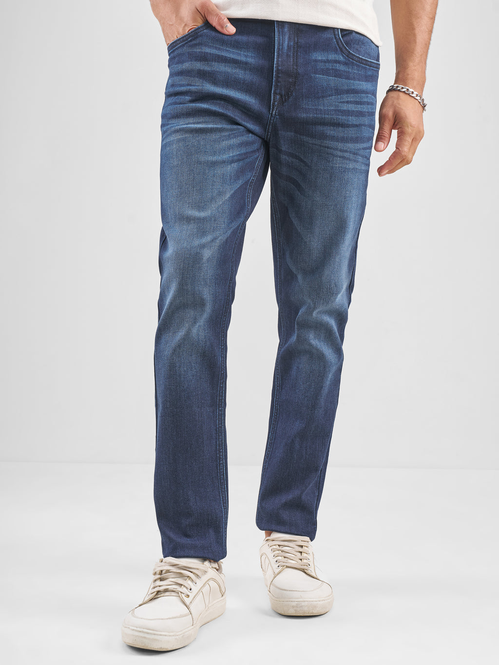 Purple By Highlander Men Blue Slim Fit Jeans - Blue - Image 1
