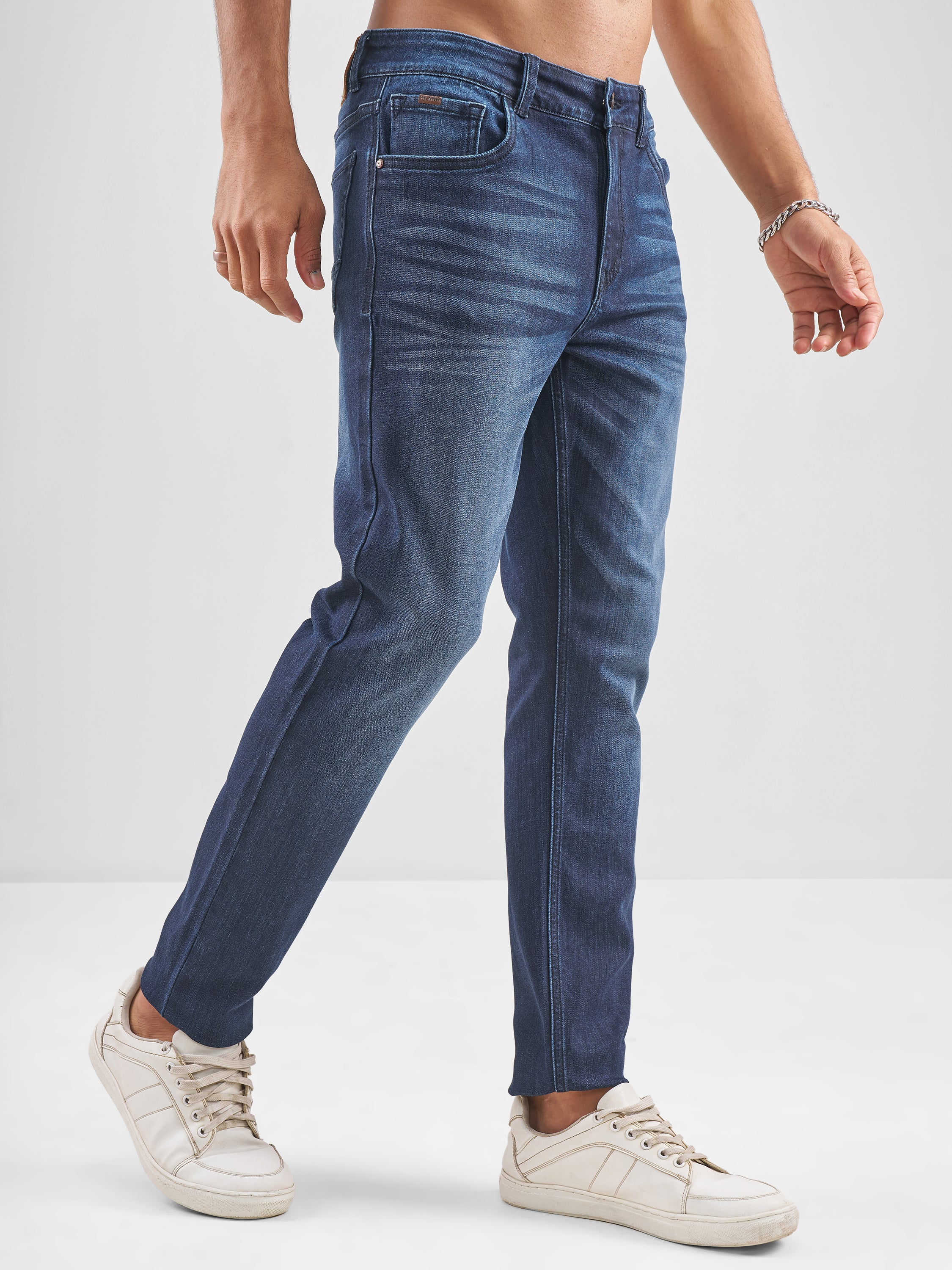 Purple By Highlander Men Blue Slim Fit Jeans - Blue - Image 6