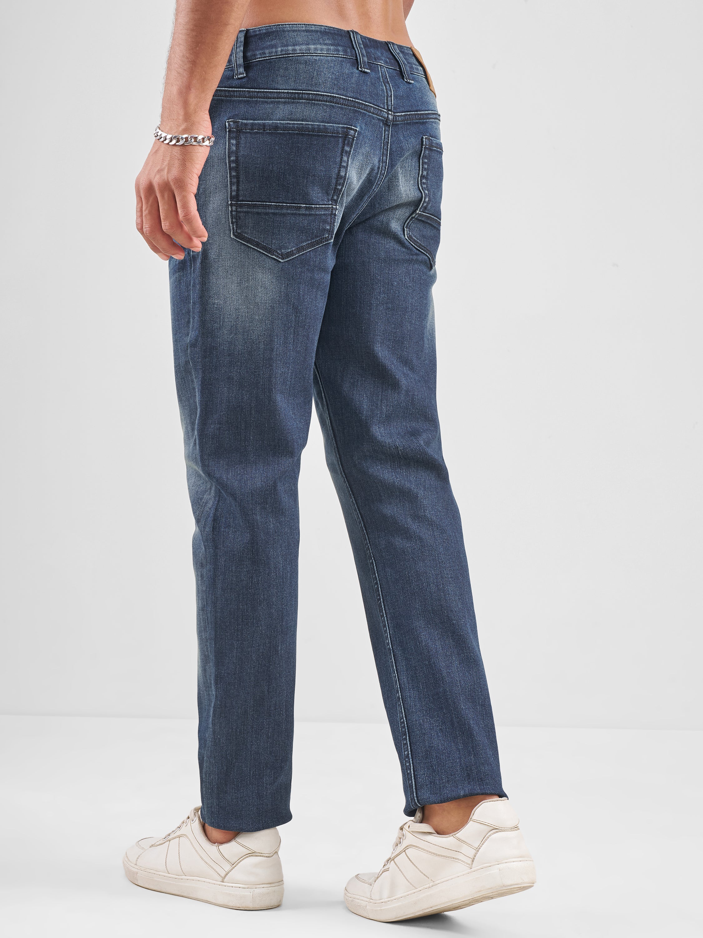 Purple By Highlander Men Blue Slim Fit Jeans - Blue - Image 3