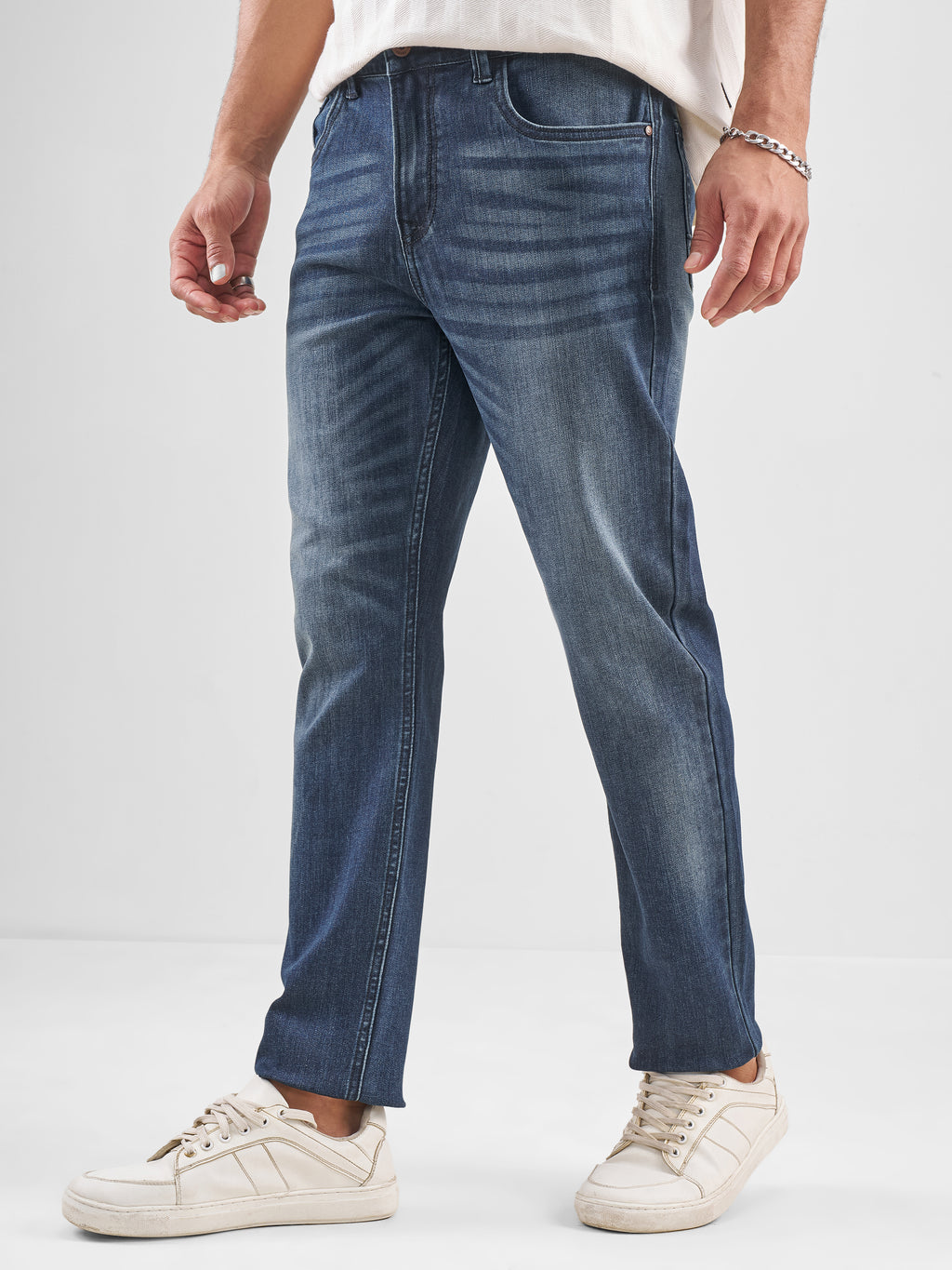 Purple By Highlander Men Blue Slim Fit Jeans - Blue - Image 4