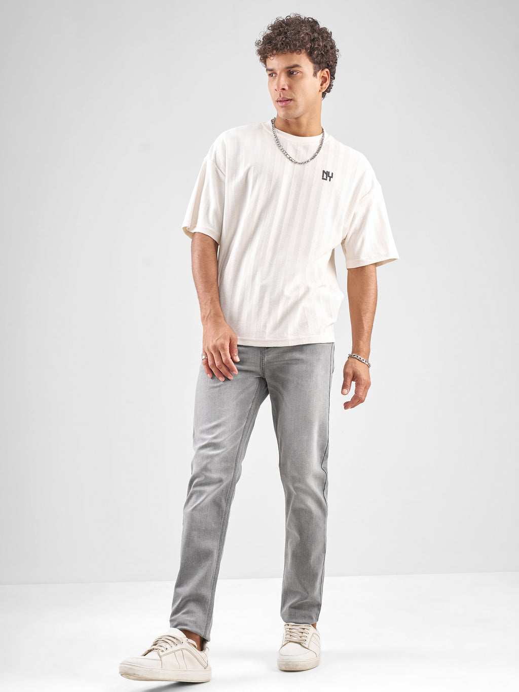 Purple By Highlander Men Grey Slim Fit Jeans - Grey - Image 2