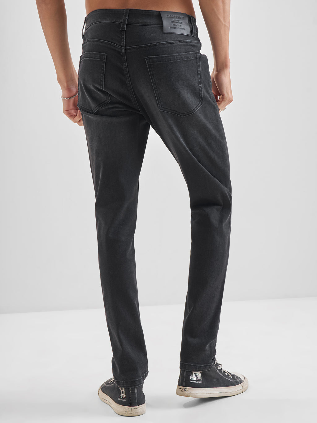 Purple By Highlander Men Grey Slim Fit Stretchable Jeans - Grey - Image 3
