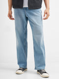 Purple By Highlander Men Blue Relaxed Fit Stretchable Jeans - Blue - Image 1