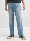 Purple By Highlander Men Blue Relaxed Fit Stretchable Jeans - Blue - Image 1