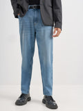 Purple By Highlander Men Blue Straight Fit Stretchable Jeans - Blue - Image 1