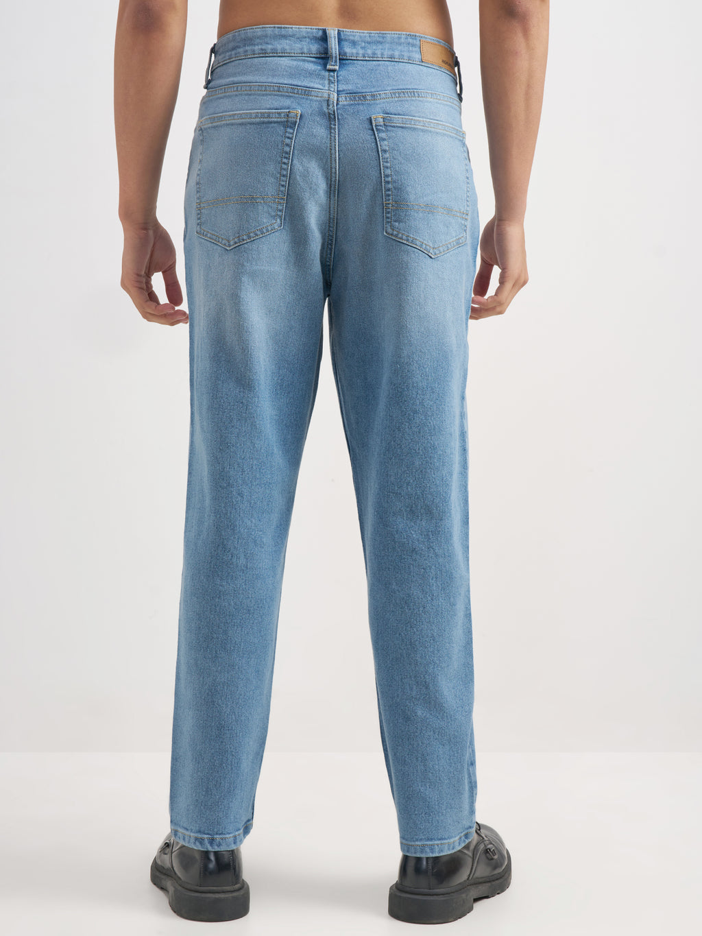 Purple By Highlander Men Blue Straight Fit Stretchable Jeans - Blue - Image 3