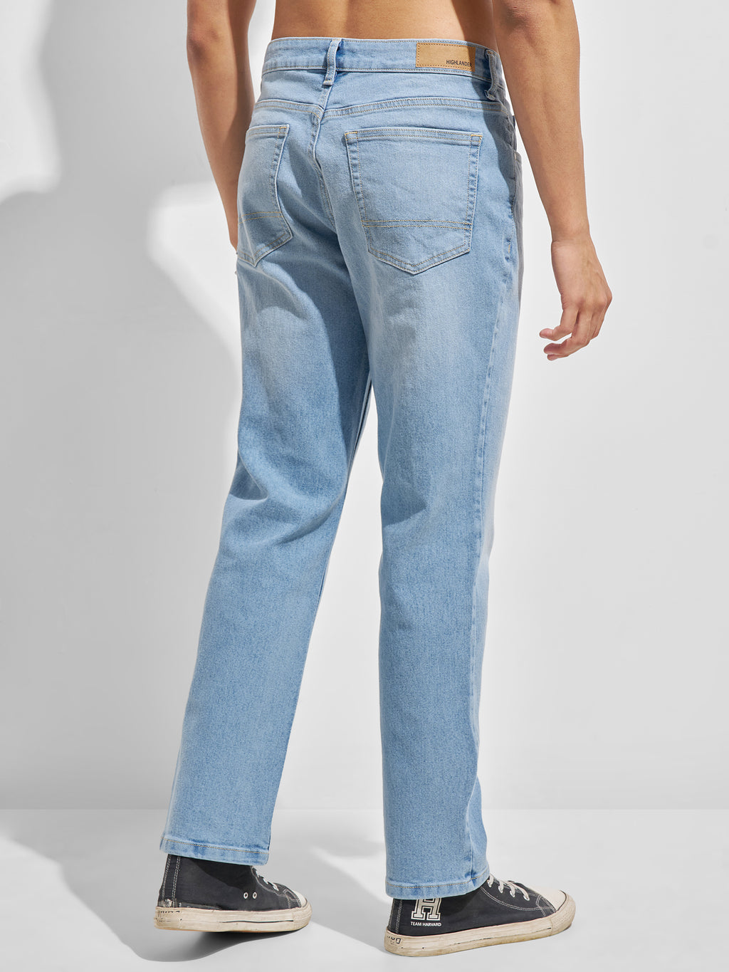 Purple By Highlander Men Blue Regular Fit Stretchable Jeans