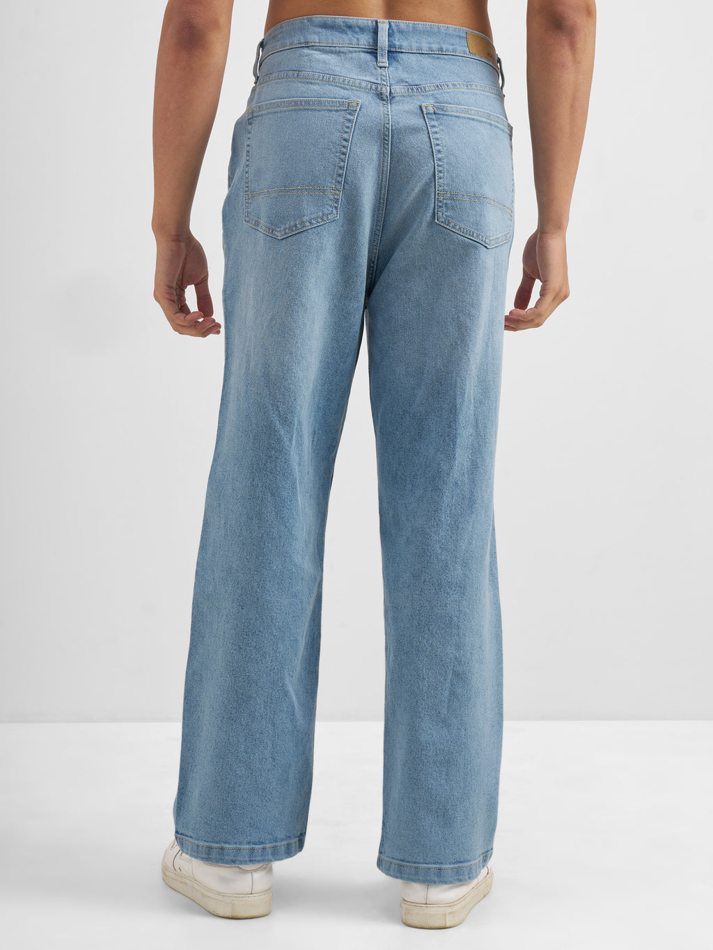 Purple By Highlander Men Blue Loose Fit Stretchable Jeans - Blue - Image 3