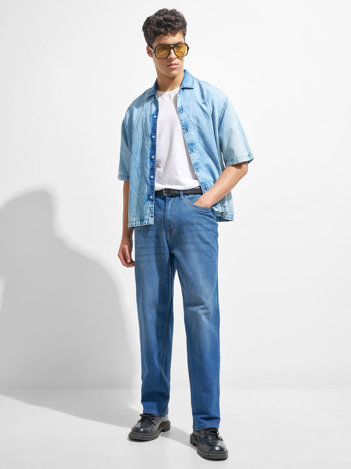 Highlander Men Blue Relaxed Fit Stretchable Jeans
