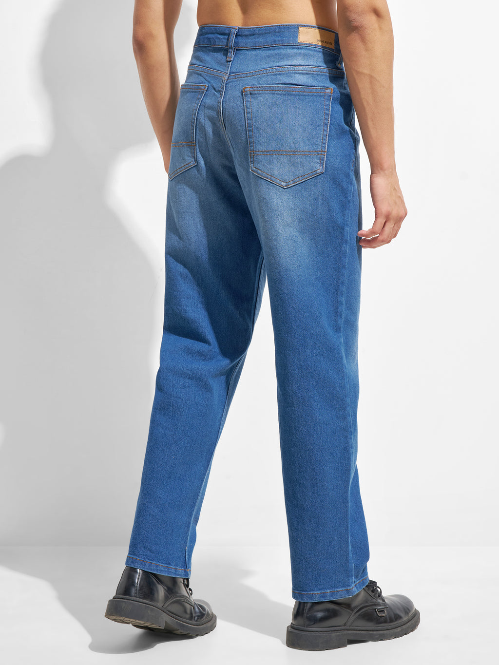 Highlander Men Blue Relaxed Fit Stretchable Jeans