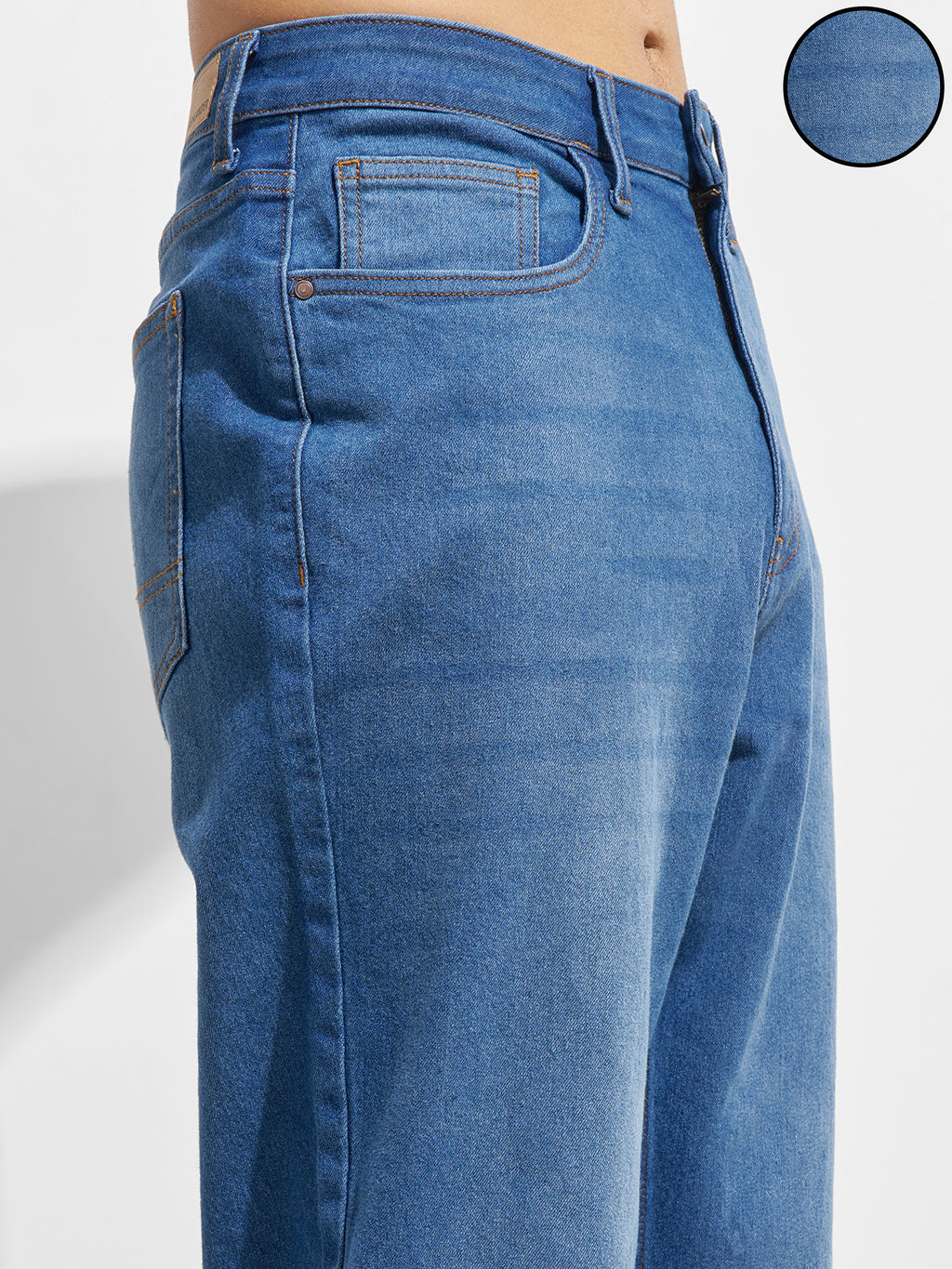 Highlander Men Blue Relaxed Fit Stretchable Jeans