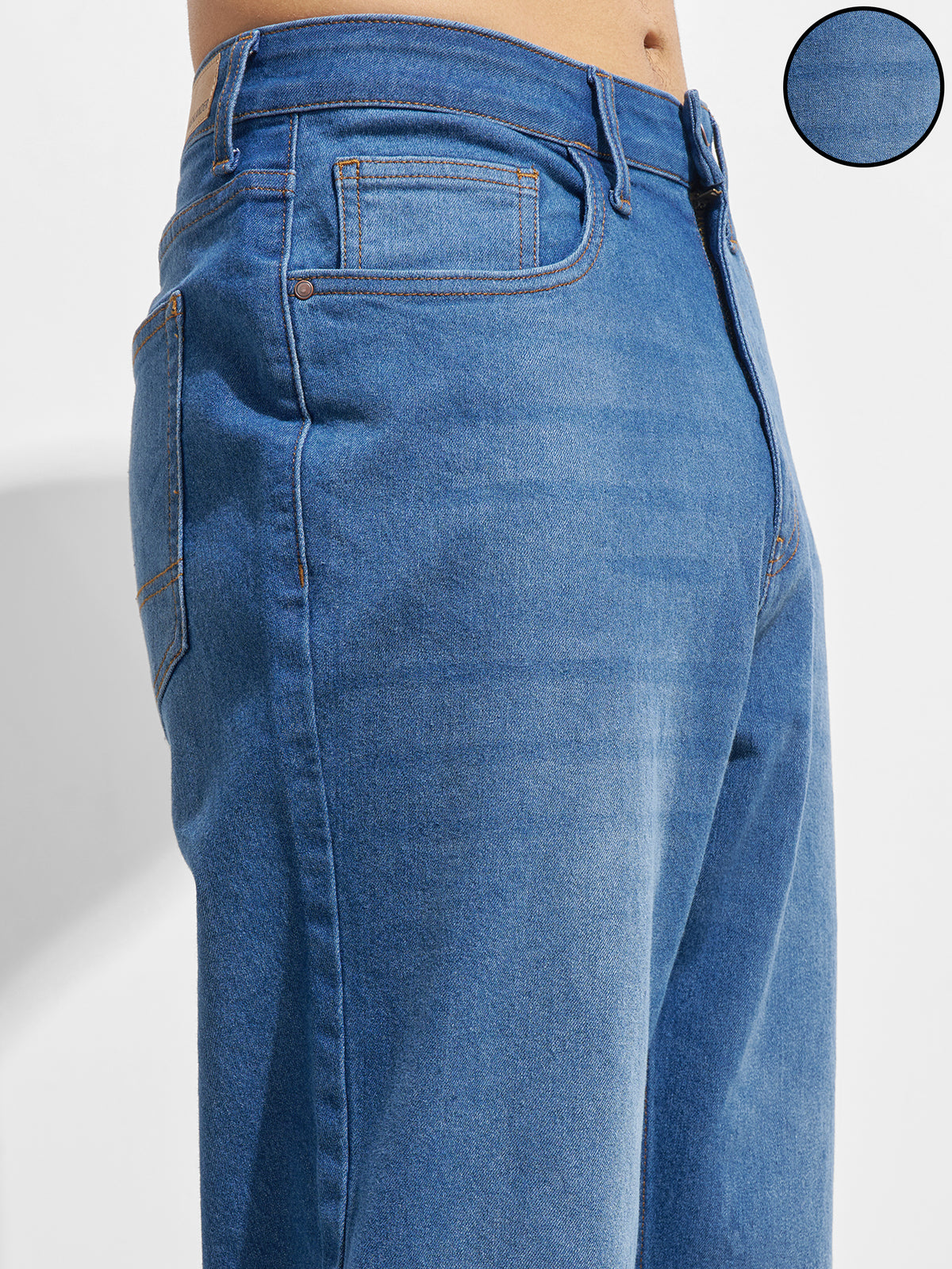 Highlander Men Blue Relaxed Fit Stretchable Jeans