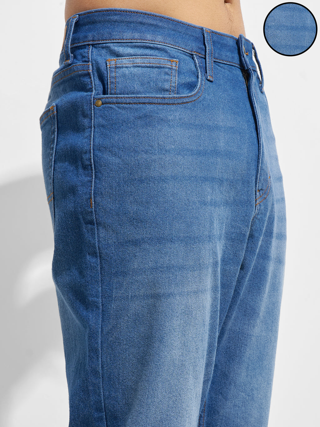 Highlander Men Blue Relaxed Fit Stretchable Jeans