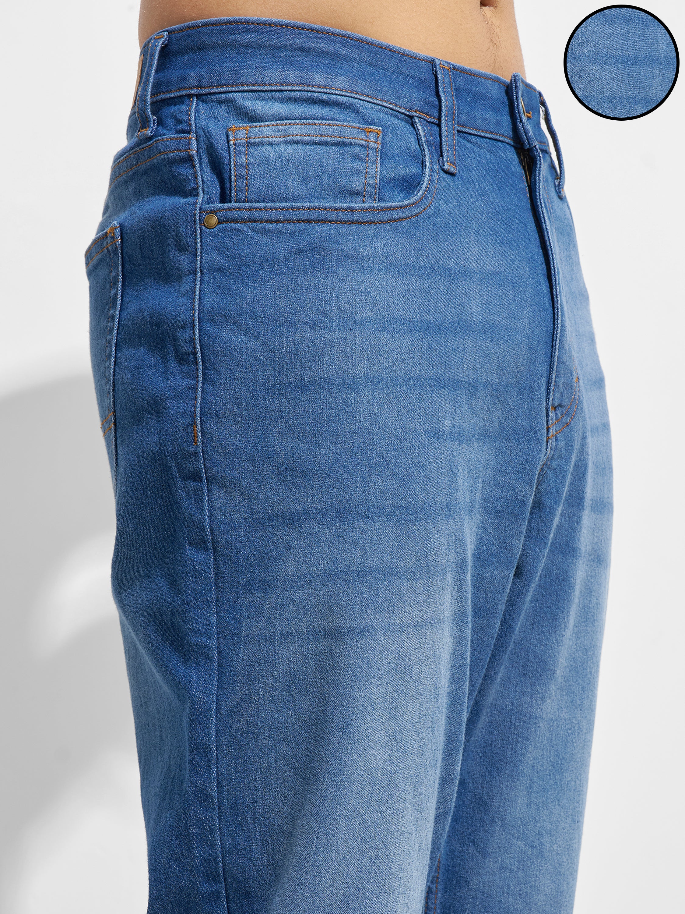 Highlander Men Blue Relaxed Fit Stretchable Jeans