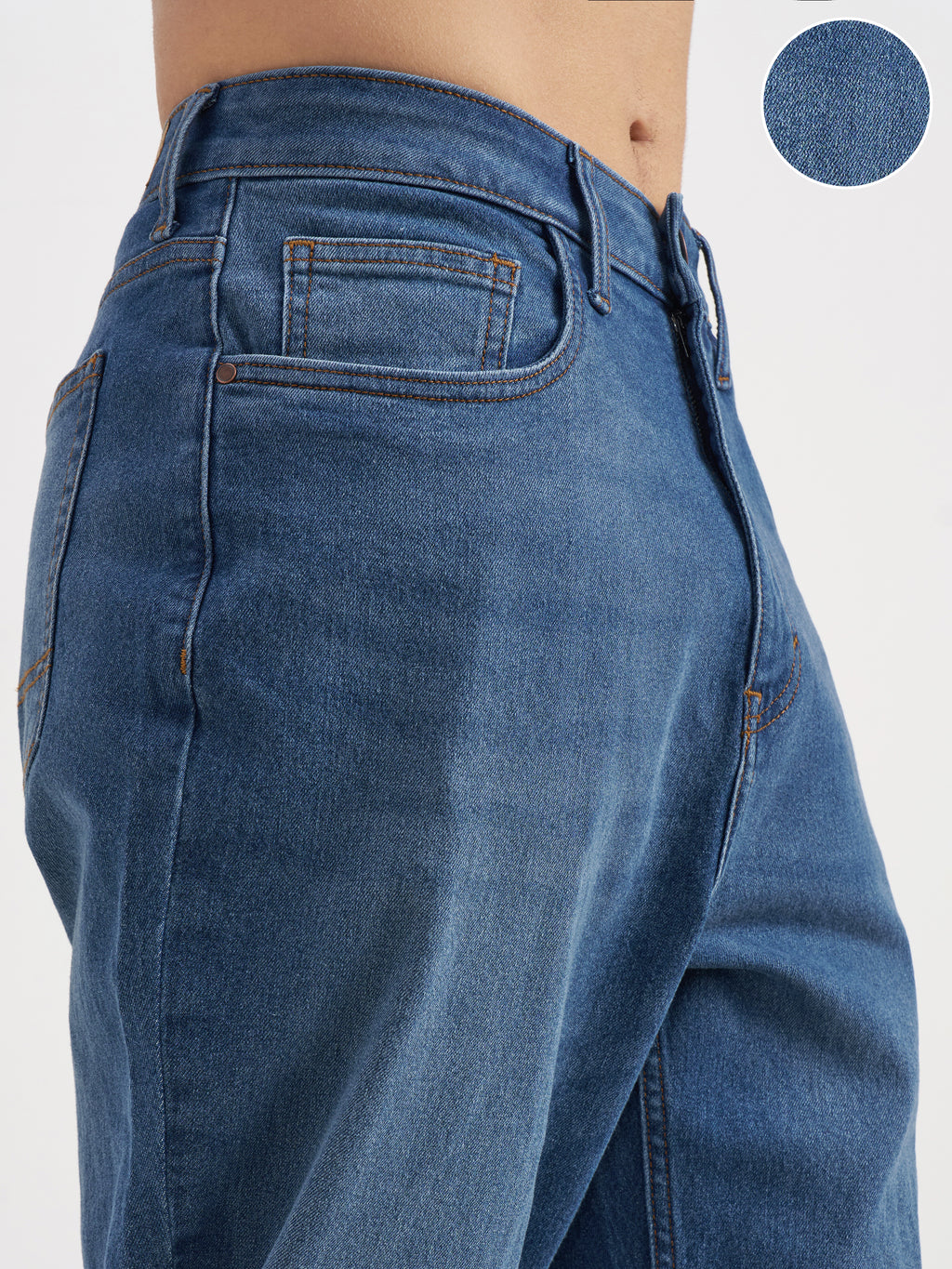 Purple By Highlander Men Blue Relaxed Fit Stretchable Jeans - Blue - Image 5