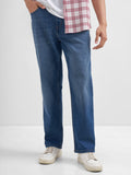 Purple By Highlander Men Blue Relaxed Fit Stretchable Jeans - Blue - Image 1