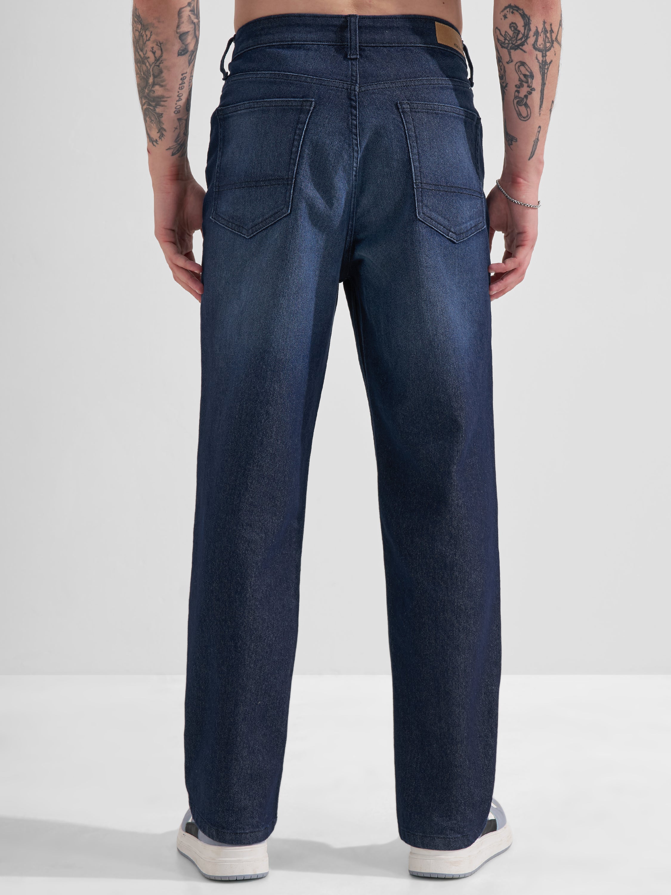Highlander Men Blue Relaxed Fit Stretchable Jeans