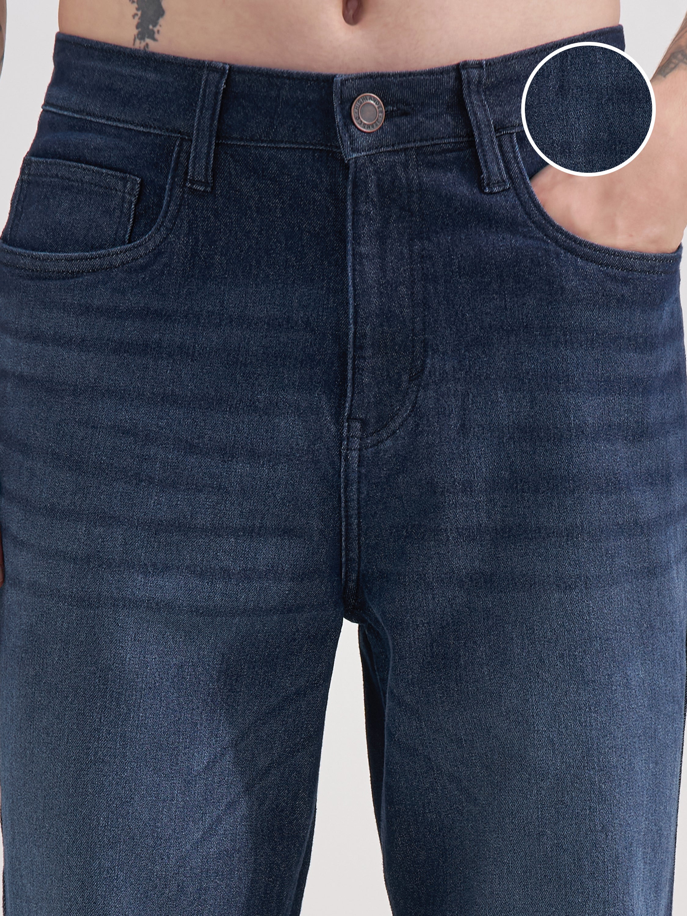 Highlander Men Blue Relaxed Fit Stretchable Jeans
