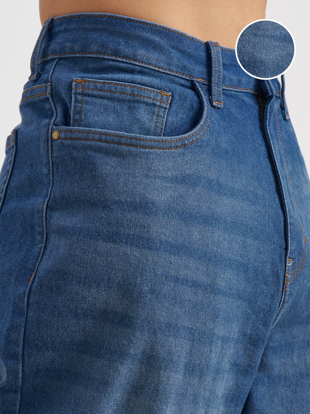 Purple By Highlander Men Blue Baggy Fit Stretchable Jeans - Blue - Image 5