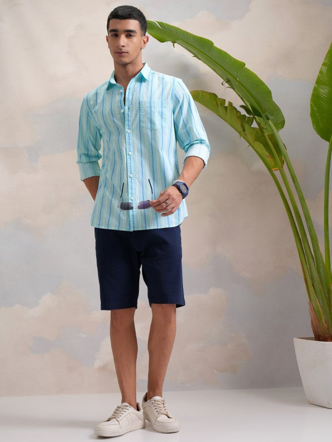 Highlander Men Multi Striped Slim Fit Casual Shirt - Multi - Image 2