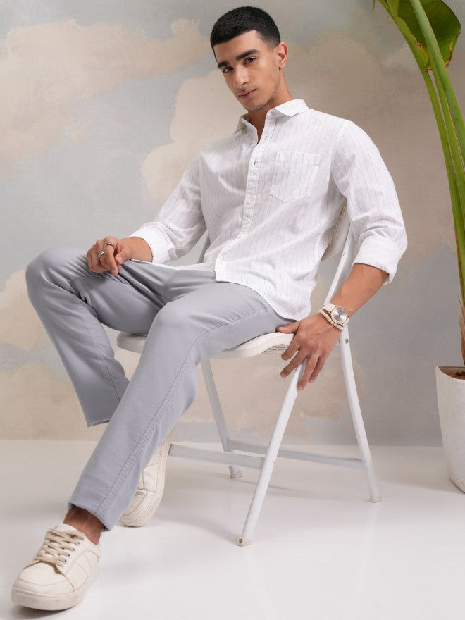 Highlander Men Multi Striped Slim Fit Casual Shirts - Multi - Image 2