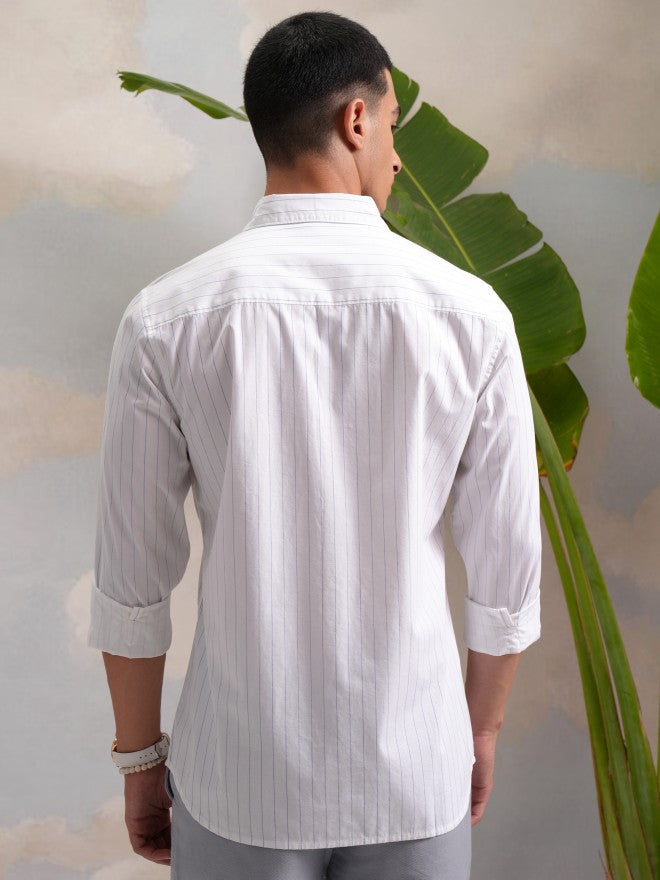 Highlander Men Multi Striped Slim Fit Casual Shirts - Multi - Image 3