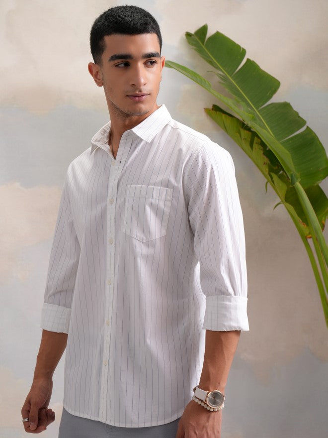 Highlander Men Multi Striped Slim Fit Casual Shirts - Multi - Image 4